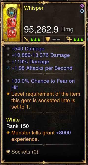 Whisper 100% FEAR Sword 2.x APSpeed Diablo 3 Mods ROS Seasonal and Non Seasonal Save Mod - Modded Items and Gear - Hacks - Cheats - Trainers for Playstation 4 - Playstation 5 - Nintendo Switch - Xbox One