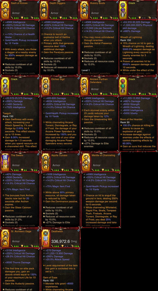 [Primal Ancient] 1-70 Legacy of Dreams Legendary Wizard Set Diablo 3 Mods ROS Seasonal and Non Seasonal Save Mod - Modded Items and Gear - Hacks - Cheats - Trainers for Playstation 4 - Playstation 5 - Nintendo Switch - Xbox One