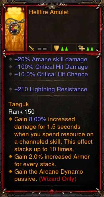 [Primal Ancient] Fake Legit Hellfire Amulet Wizard Arcane Dynamo Passive Diablo 3 Mods ROS Seasonal and Non Seasonal Save Mod - Modded Items and Gear - Hacks - Cheats - Trainers for Playstation 4 - Playstation 5 - Nintendo Switch - Xbox One
