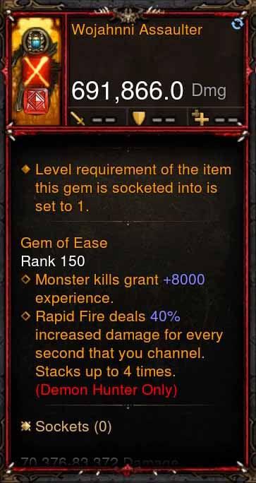 [Primal Ancient] 691k DPS Wojahnni Assaulter Diablo 3 Mods ROS Seasonal and Non Seasonal Save Mod - Modded Items and Gear - Hacks - Cheats - Trainers for Playstation 4 - Playstation 5 - Nintendo Switch - Xbox One
