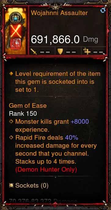 [Primal Ancient] 691k DPS Wojahnni Assaulter - Diablo 3 Mods Store - Seasonal and non-seasonal - Modded Items and Gear for PlayStation 4, PlayStation 5, Nintendo Switch, and Xbox One