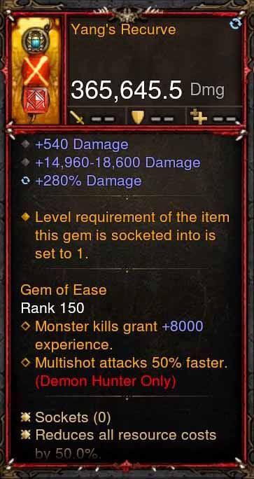 [Primal Ancient] 365k Actual DPS Yangs Recurve Diablo 3 Mods ROS Seasonal and Non Seasonal Save Mod - Modded Items and Gear - Hacks - Cheats - Trainers for Playstation 4 - Playstation 5 - Nintendo Switch - Xbox One