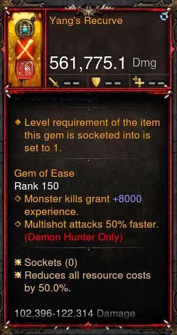 [Primal Ancient] 561k Actual DPS Yangs Recurve Diablo 3 Mods ROS Seasonal and Non Seasonal Save Mod - Modded Items and Gear - Hacks - Cheats - Trainers for Playstation 4 - Playstation 5 - Nintendo Switch - Xbox One